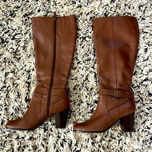Cole Haan brown heeled boots 9.5